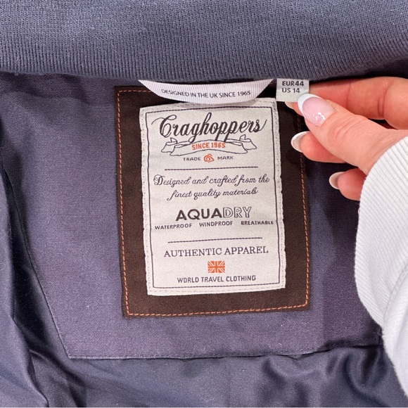 Craghoppers Women’s Aquadry Utility Parka Faux Fur Hood 14 - Picture 10 of 16